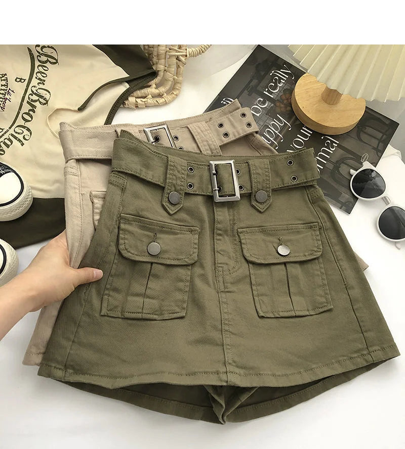 Short saia Cargo + cinto