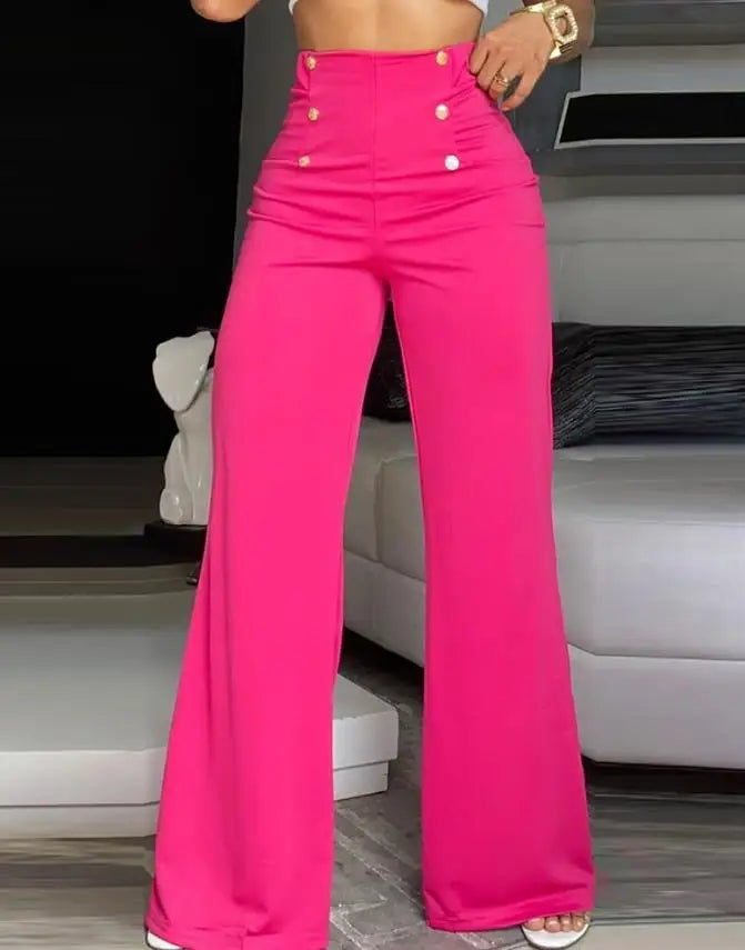 Calça Cintura Alta Elegante