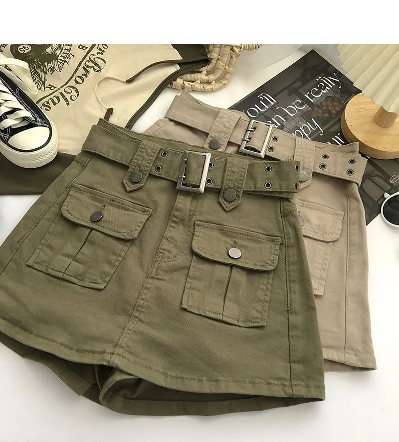 Short saia Cargo + cinto