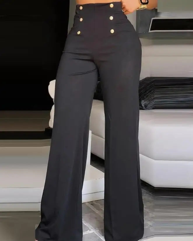 Calça Cintura Alta Elegante