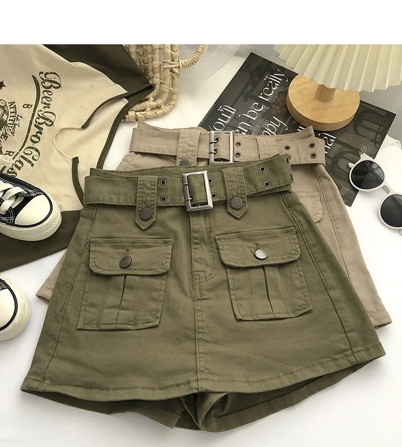 Short saia Cargo + cinto