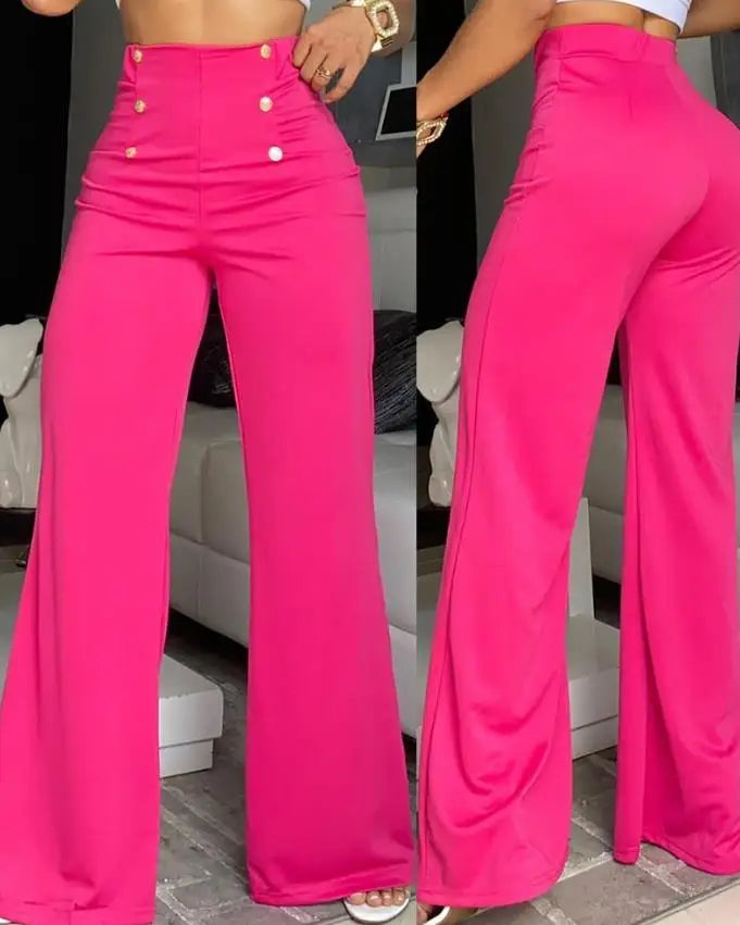 Calça Cintura Alta Elegante