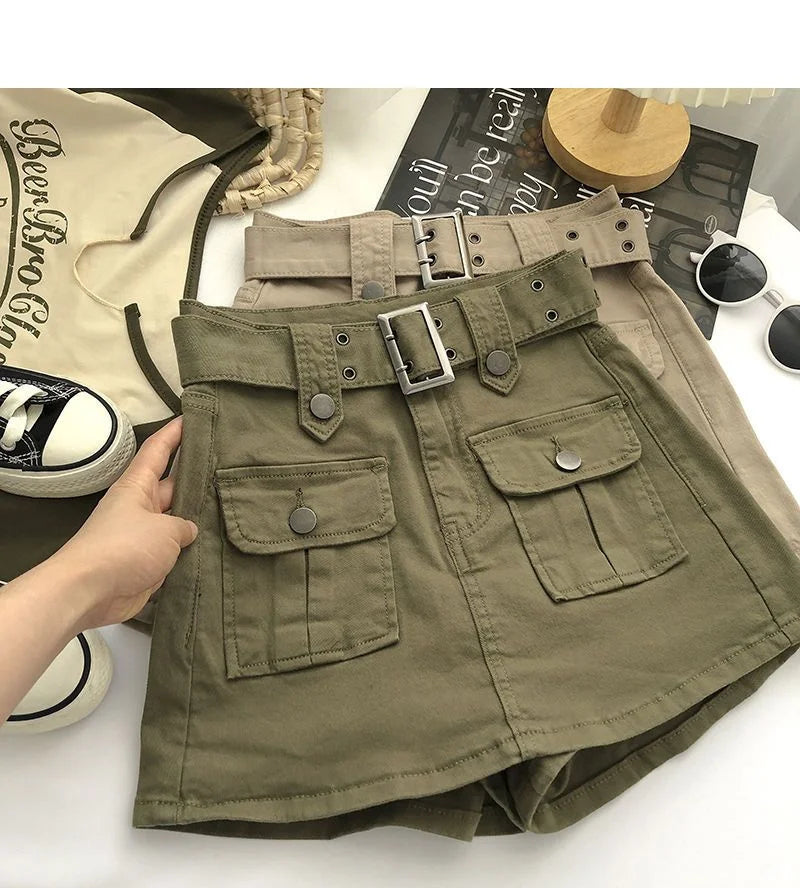 Short saia Cargo + cinto